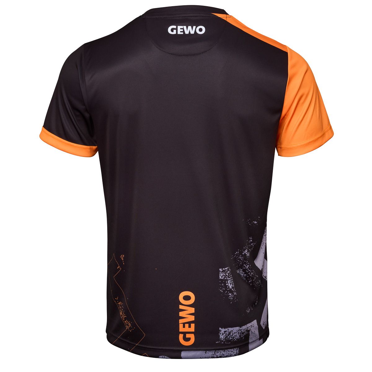 GEWO Shirt Louis - Gray/Orange-Back