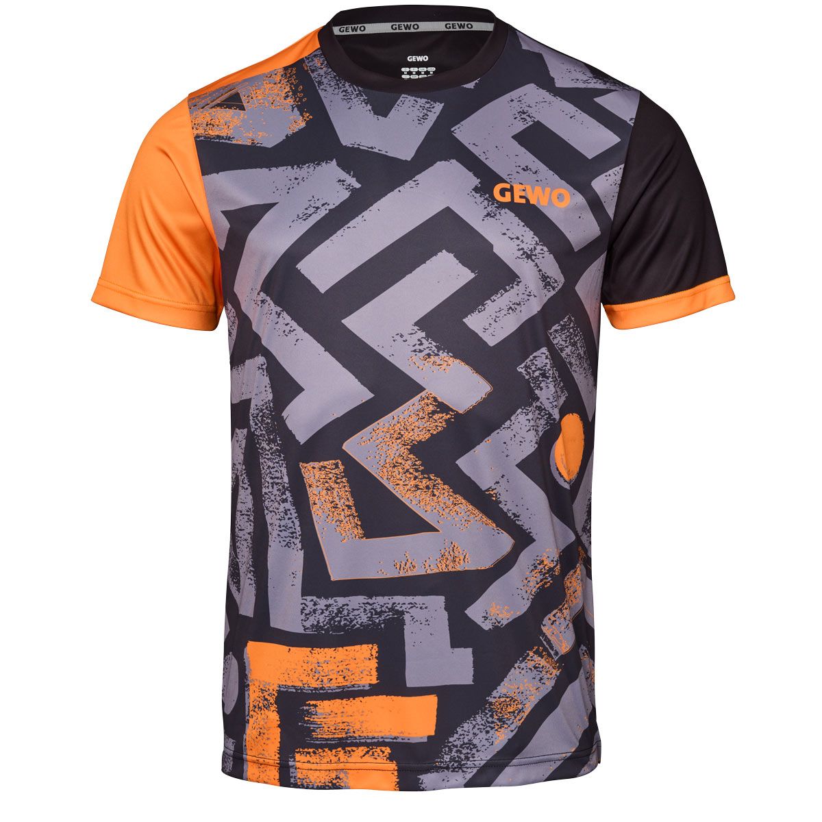 GEWO Shirt Louis - Gray/Orange-Front