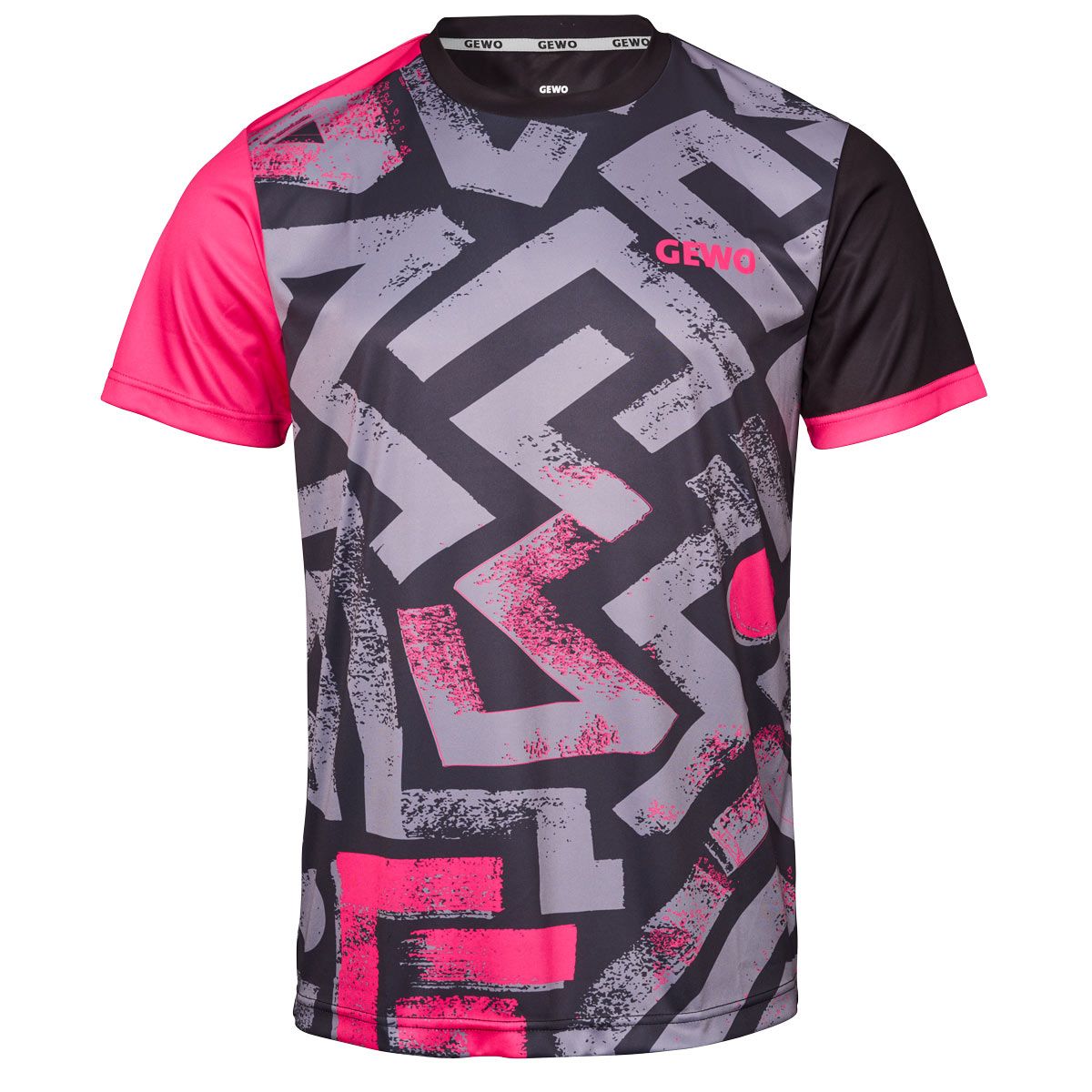 GEWO Shirt Louis - Gray/Pink-Front