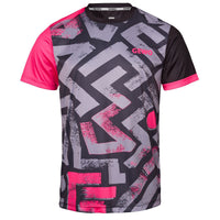GEWO Shirt Louis - Gray/Pink-Front