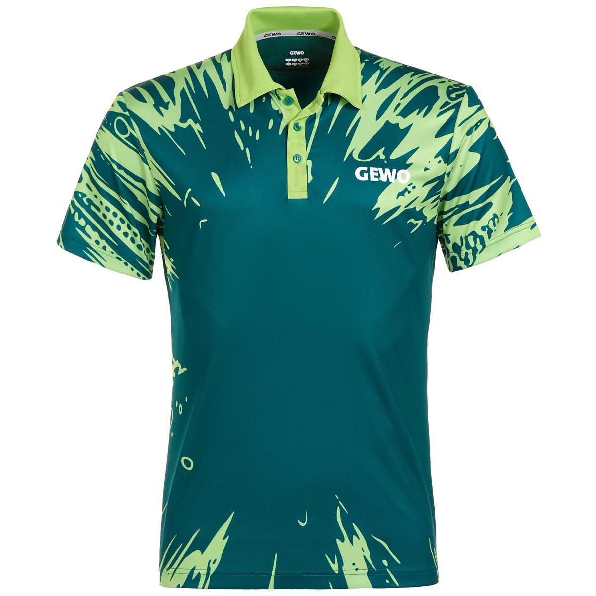 GEWO Shirt Mattia - Green/Lime Front