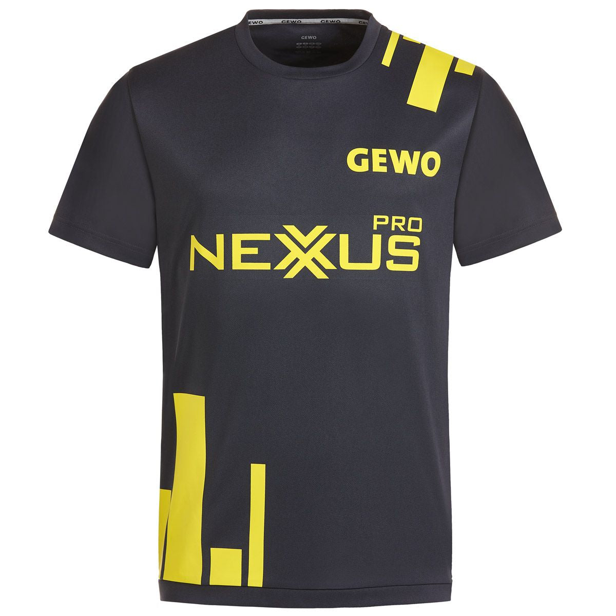 GEWO T‑Shirt Bloques Promo Nexxus Pro - Dark Grey/Yellow-Front 