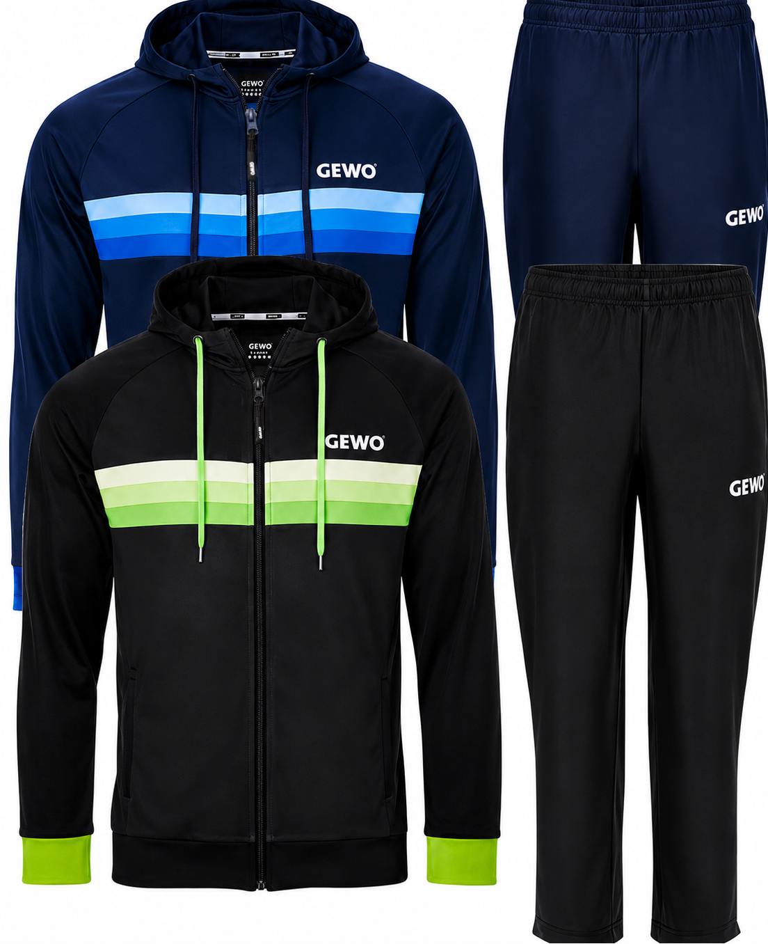 GEWO Tracksuit Santiago - Black ; Navy