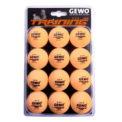 GEWO 40+ 3 Star Table Tennis Training Ball - One Dozen Pack